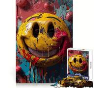 Vibrant Smiles Crazy Vibes Jigsaw Puzzles for Teenagers 1000 Piece Improve Memory Soft Distraction Laser Cut Thoughtful Gift (50x75cm)