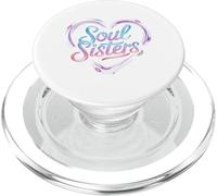 Vibrant Soul Sisters Heart Design PopSockets PopGrip for MagSafe