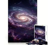 Vibrant Spiral Galaxy in Deep Space 1000-piece Puzzle for Teenagers Mind Recall Happy Idle Time Firm Interlock Seasonal Gift (38x52cm)