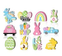 【Vibrant Spring & Easter Theme】Welcome the season with joy This set features 24 unique designs including Goblin Rabbit Egg. Each piece is brightly colored to capture the essence of spring and festive