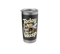 Vibrant Sweet Awesome Bug Cool Unique Backyard Vivid Wasp Stainless Steel Insulated Tumbler