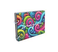 Vibrant Swirls Scrapbook: Neon Colours and Psychedelic Patterns for Creative Expression (scrap-kf24-imaneonhg)