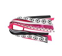Vibrant Team Colors - Soccer Pattern Clam, Decorative Satin Ribbon for Gameday Style, Gentle Creaseless Elastic, Soccer Gift Item with Fade-Resistant Print, Versatile Wrist Knot for Team Spirit