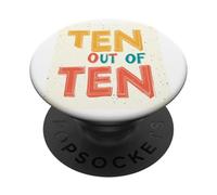 Vibrant Ten out of Ten Graphic PopSockets Adhesive PopGrip