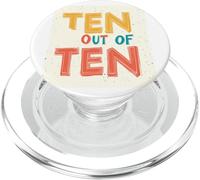 Vibrant Ten out of Ten Graphic PopSockets PopGrip for MagSafe