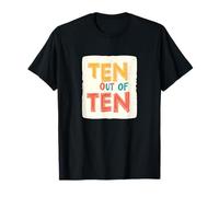 Vibrant Ten Out of Ten Graphic T-Shirt