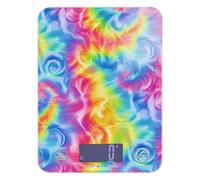 Vibrant Tie-dye Color Explosion Design bariatric mini food scale 11lb/0.18oz, 5kg/5g precise small scale with 4 unit for Dieting weight loss pesa digital para alimentos
