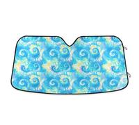 Vibrant Tie-dye Color Explosion Design Shade for car Windshield Folding Heat Shield Full Protection Windshield Protector Solar para carros