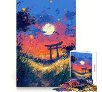 Vibrant Tomorrows Gate 1000-piece Puzzle for Teenagers Brain Strength Peaceful Escape Firm Interlock Joyful Xmas (50x75cm)