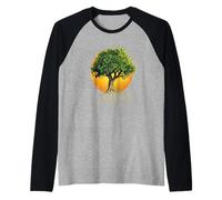 Vibrant Tree of Life Design for Nature Lovers Raglan Baseball Tee