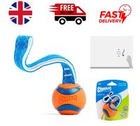 Vibrant Tug & Fetch Dog Toy for Small Breeds - Interactive Rubber Ball Fun
