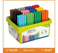 Vibrant Turbocolor Felt Tip Markers for Children - 144 Pack of Assorted Colours