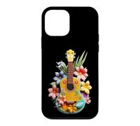 Vibrant Ukulele Tropical Flowers Music Player Case for iPhone 12 mini