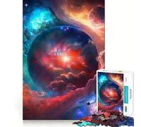Vibrant Universe Artwork 1000 Piece Jigsaw Puzzles Mind Challenge Toy High Precision Die Cut Amusing Challenge for Waiting Time (38x26cm)