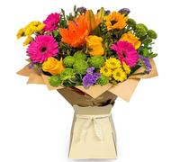 Vibrant Value Hand-Tied Flower Bouquet - Fresh Flowers Just for Mom - Next Day Prime Delivery - Perfect for Mother's Day, Birthdays, and Special Occasions
