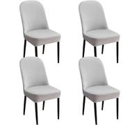 Vibrant Velvet Chair Covers for Dining Chairs 4-Pack Soft & Stretchable with Curved Backrest Ideal for Home Décor Banquet & Event Styling