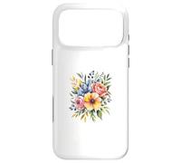 Vibrant Watercolor Rose Poppy Floral Design Case for iPhone 17 Pro Max