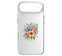 Vibrant Watercolor Rose Poppy Floral Design Case for iPhone Air