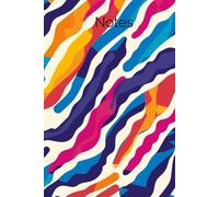 Vibrant Waves Abstract Pattern Notebook: Colourful Geometric Lined Journal for Notes, School, Work, and Creative Writing - 100 Pages, 6x9 Inch