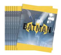 Vibrant Yellow Batman Loot Bags - Retro Comic-Themed Party Favors - Perfect for Kids' Birthday Parties & Special Events - 8ct