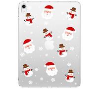 VibrantFruitique for 10.2" iPad 2019/2020/2021,Cute Winter Snowman Crystal Clear Case,Slim Lightweight Anti-Scratch Soft TPU Bumper Hard Acrylic Back Cover for iPad 7th/8th/9th Gen for Women