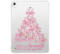 VibrantFruitique for 10.2" iPad 2019/2020/2021,Pink Bow Christmas Tree Crystal Clear Case,Slim Lightweight Anti-Scratch Soft TPU Bumper Hard Acrylic Back Cover for iPad 7th/8th/9th Gen for Women