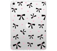 VibrantFruitique for 10.2" iPad 2019/2020/2021,Sweet Heart Bow Crystal Clear Case,Slim Lightweight Anti-Scratch Soft TPU Bumper Hard Acrylic Back Cover for iPad 7th/8th/9th Gen for Women