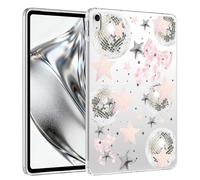 VibrantFruitique for 10.2" iPad 2019/2020/2021,Y2k Pink Ribbon Bow Crystal Clear Case,Slim Lightweight Anti-Scratch Soft TPU Bumper Hard Acrylic Back Cover for iPad 7th/8th/9th Gen for Women