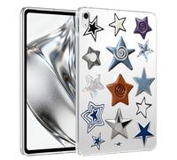 VibrantFruitique for iPad Air 11" M3(2025)/M2(2024),iPad Air 5th/4th Gen 10.9",Abstract Stars Crystal Clear Case,Slim Lightweight Anti-Scratch Soft TPU Bumper Hard Acrylic Back Cover for Women