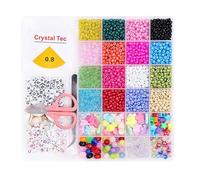 VibrantING 4mm Glass Beads Collection for Handcraft Jewelry Craft Materials with Smooth Surfaces Jewelry Set with Glass