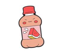 Vibranting Fruit Themed Drink Bottle Brooch Crafted From Sturdy Alloy for Long Time Use Fruit Theme Brooch