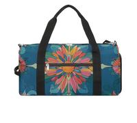 Vibrantly Colored Scottish Thistle Pattern Gym Bag Sport Gym Tote Bag Lightweight Duffle Bag Carry On Weekender Bags for Women Men, white, One Size