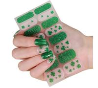 Vibrantly Green Themed Decals to Celebrate Patricks Day Stickers Simple to Use User Friendly Design 1sheet Trifolium Pattern Unguis Decals