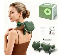 Vibrapalm Real Hands Neck & Shoulder Massager, Electric Deep Tissue 3D Kneading Massage with Heat for Shoulder, 3-Speed Adjustment, Electric Deep Tissue 3D Kneading Massage, for Necks, Back (2PCS)