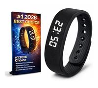 Vibrating Alarm Clock Silent Wristband for Heavy Sleepers Battery Wrist Watch Bands for Deaf Loud for Adults Wearable Bracelet Won't Wake Partner Band Vibration Wake up Extremely Deep Sleeper