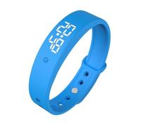Vibrating Alarm Clock Wristband Silent -up Bracelet with Body Temperature Monitoring Display Stopwatch Rechargeable Battery