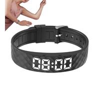 Vibrating Alarm Reminder Watch - Silicone Material | Watch Wearable Silent Timer | Vibration Adjustable Alarm Clock Wristband | Vibrating Alarms Wristband for Daily Reminders and Time Management