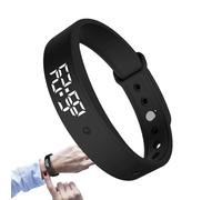 Vibrating Alarm Reminder Wristband | Silent Watch For Heavy Sleepers | 3 Alarms Daily Organizer Timer | Water Intake/Pill Reminder,Quiet Waking Up Alarm Wristband For Partners Deaf Adults Care