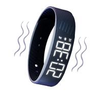 Vibrating Alarm Watch,Digital Wrist Watch with Alarm Clock - Adjustable Wristband Cool Gadgets for Men Women Work Travel Sports Outdoor School Bedroom Birthday