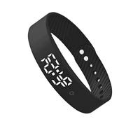 Vibrating Alarm Watch - Silicone ABS Compact | Silent Vibrating Timer Clock with Alarms Daily Organizer Timer, Medication Reminder, Discreet Silent Alarm for Kids Teens Adults Elderly | Travel Dorm Be