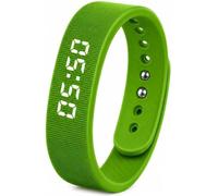 Vibrating Alarm Wristband Clock,Bracelet Smart Digital Watch for Heavy Sleepers,Waterproof Wrist Watch,Effective Onyx Couples Travel Silent Alarm Wake up Wrist Bracelets for Men and Women (Green)