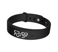Vibrating Alarm Wristband - Function Reminder Watch | Rechargeable Smart Timer with 3 Daily Alarms Silent Vibration Alert Silicone Strap Wearable Health Reminder Device