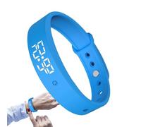 Vibrating Alarm Wristband - Silent Timer Clock with 3 Daily Alarms, Adjustable Wrist Strap, Compact Digital Organizer for Kids Adults Men Women Teens Elderly | Discreet Vibration Bed, Bedroom, Travel,