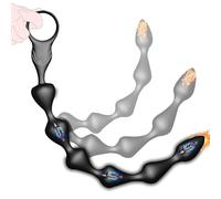 Vibrating Anal Beads Butt Plug Vibrator Anal Toys, Male Sex Toys 10 Vibration Silicone Anal Plug G Spot Stimulor & Prostate Massager Sex Toys4couples Men Adult Male Sex Toy Toys4mens UK Adult Sex Toy