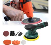 Vibrating Barrel Polishing Machine - Grinding Drum Machine with Fast Charge, 6 Adjustable Levels, Battery Indicator, and Copper Core Motor