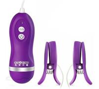 Vibrating Breast Nipple Clamps,Nipple Clamps for Women with 10 Vibration Frequencies,IPX7 Waterproof,Nipple Sex toys4women