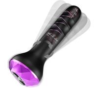 Vibrating Butt Plug Anal Toys 10 Rotating Modes Prostate Massager Vibrator | adult beginner butt consolador device dildo for hook light male men play plugs prostate sex small thrusting toys