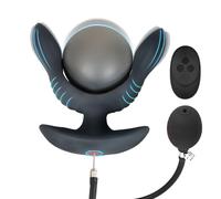 Vibrating Butt Plug Anal Vibrators Inflatable Anal Dilator Remote Control Vibrator with 10 Vibration Modes Male Prostate Massager Trainer for Men Female Couples Adult Anal Sex Toys