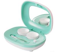 Vibrating Contact Lens Cleaner Case Washer for Soft Lenses Deep Clean Portable Device Pink(Green (Large))