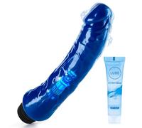 Vibrating Dildo - 9.1 Inch Realistic Dildo - Flexible Twist Base Multispeed Vibrator for Women - Veiny Shaft & Girthy G-Spot Adult Sex Toy